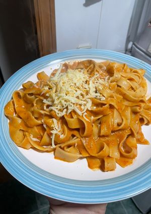 Una foto de Pasta con salsa de verduras