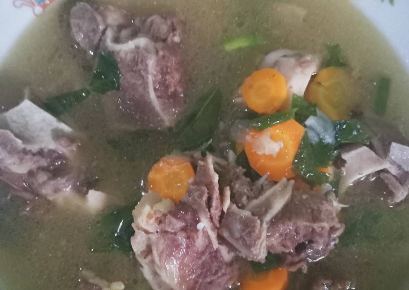Sup tulang sapi simple