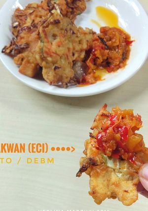 Foto resep Bakwan (Eci) + Sambal Keto / Debm