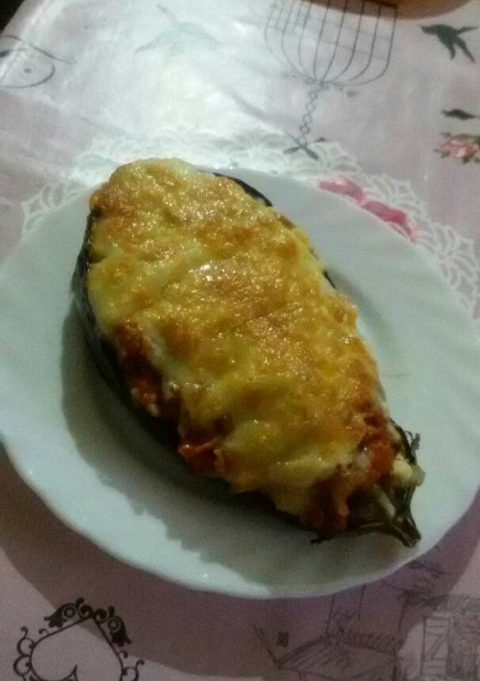 Una foto de Berenjena rellena