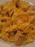 Pasta cheddar con brócoli