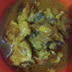 A picture of Basen ke chilla ki vegetable.