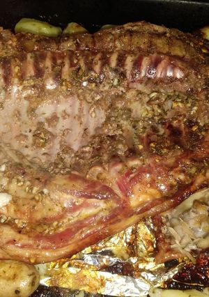 Una foto de Lechón al horno