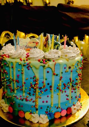 A picture of 1st cake (eggless).