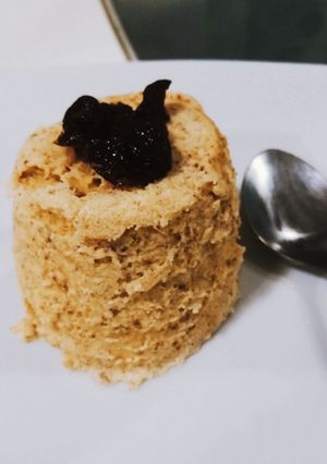 Una foto de Mug cake de arándanos 🫐🪻