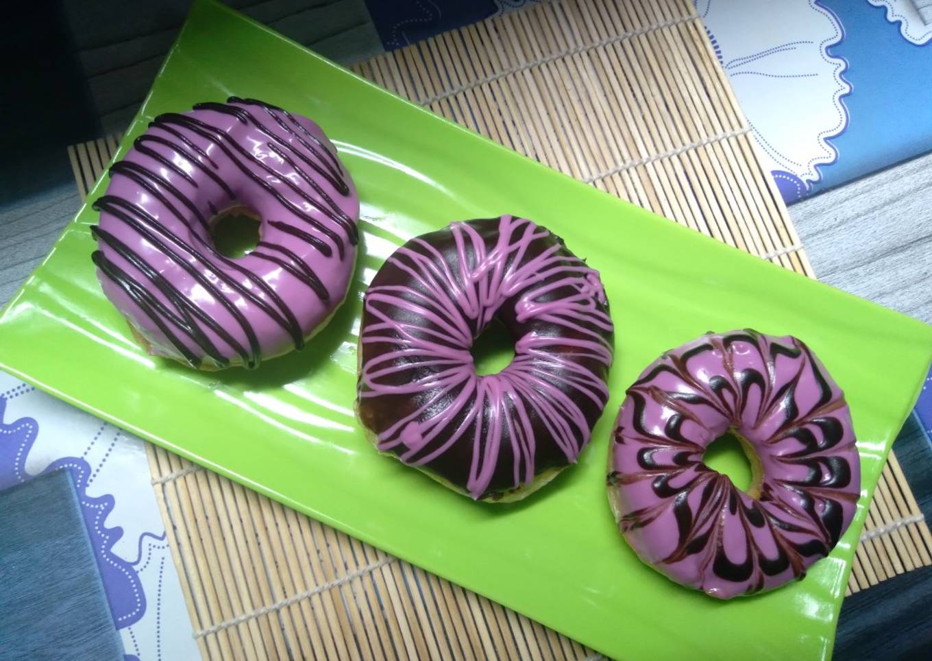 Taro Glaze Donuts