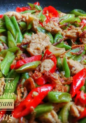 Foto resep Tumis buncis ayam giling
