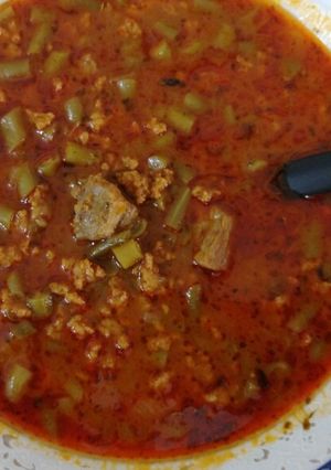 عکسی از دستور خورشت لوبیاسبز 2