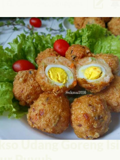 Foto resep Bakso Udang Isi Telur Puyuh