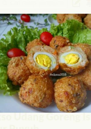 Foto resep Bakso Udang Isi Telur Puyuh