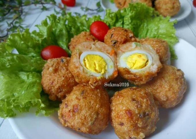 Resep Bakso Udang Isi Telur Puyuh Oleh Sukmawati Rs Cookpad