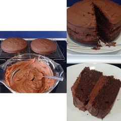 A picture of Basic Chocolate Sponge Cake.