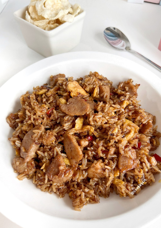 Foto resep Nasi Goreng Bakso Simple Rumahan