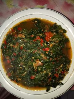 Foto resep Tumis pedas daun ubi