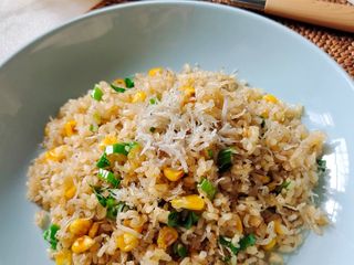 吻仔魚玉米炒飯（低熱量料理）