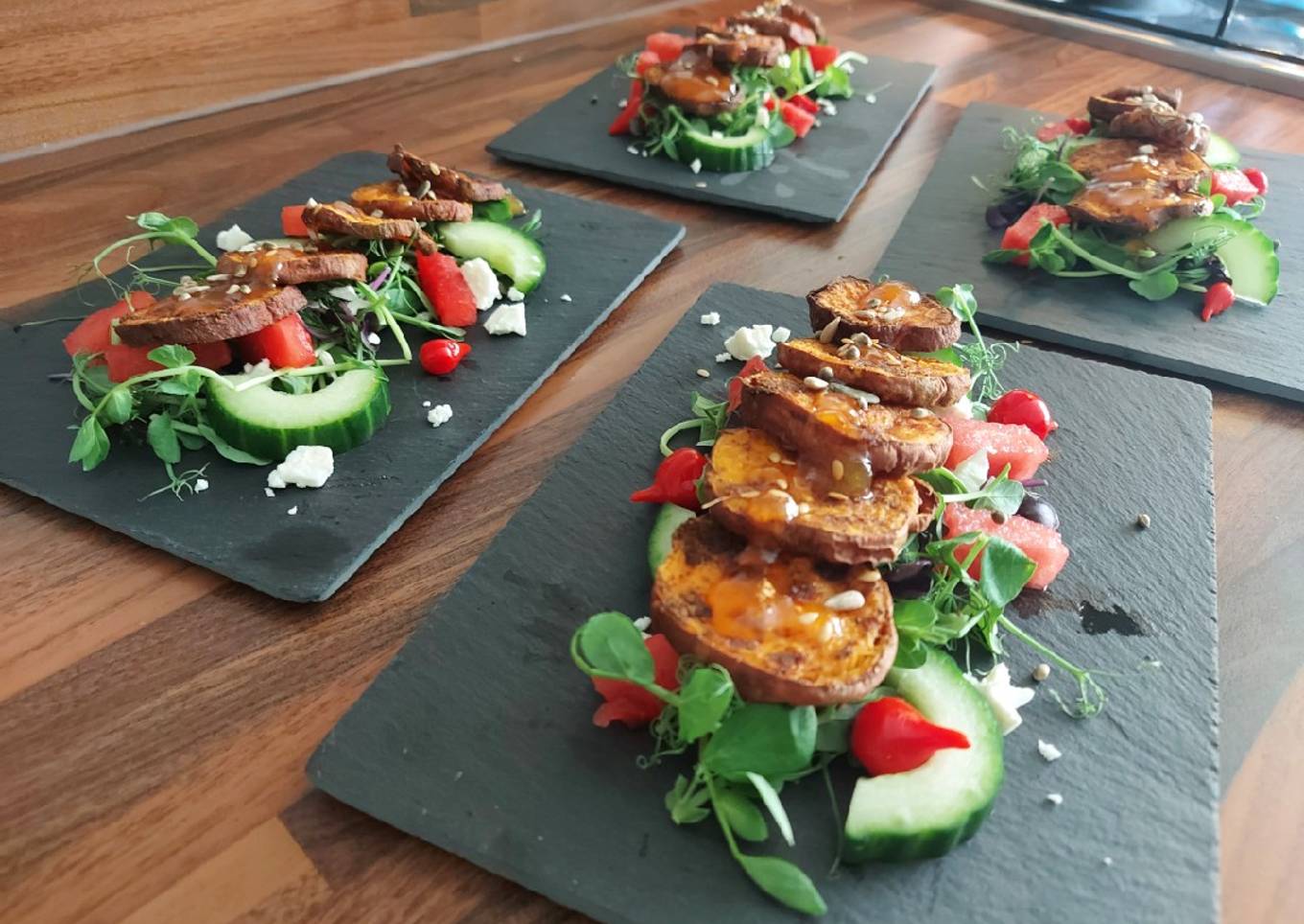 Sweet Potato and Mango salad starter (Ve)