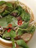 Soup Beef pho dan mie kuetiyau