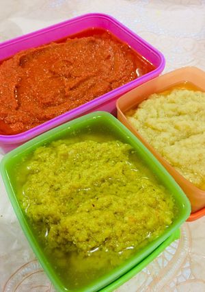 Foto resep Bumbu dasar merah, kuning & putih