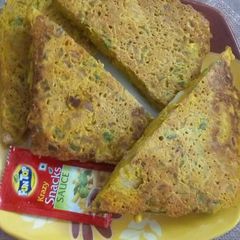 A picture of Besan bread.