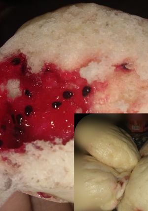 Foto resep Bakpao empuk isi selai buah naga