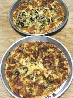 صورة لوصفة بيتزا