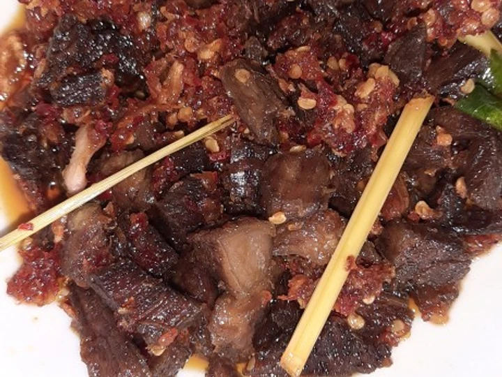 Langkah Gampang Membuat Resep Balado daging sapi di masak pake cinta Anti Ribet, Lezat Sekali