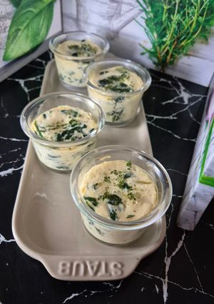 Une photo de Verrines épinards et fromage au Cookeo infinity