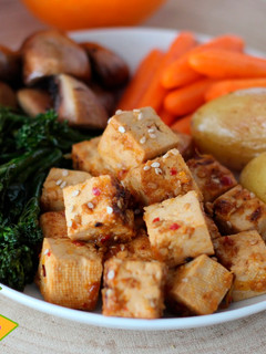 Una foto de Tofu Marinado