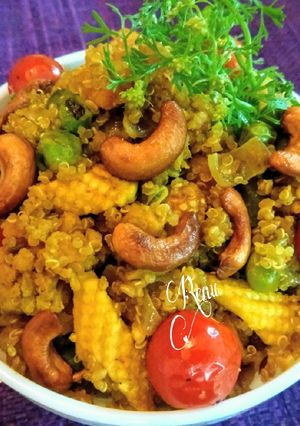 A picture of Quinoa Dum Biryani.