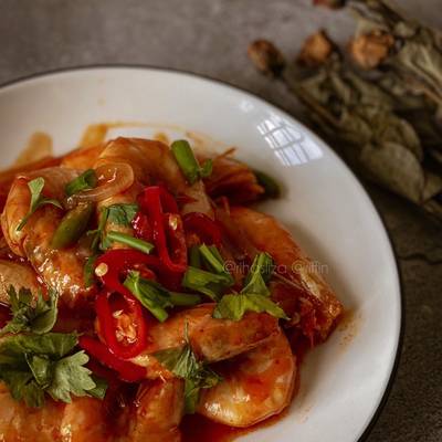 resepi udang masak sos