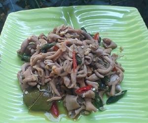 Cara Memasak Cepat Oseng Usus Lombok Ijo Gurih Mantul