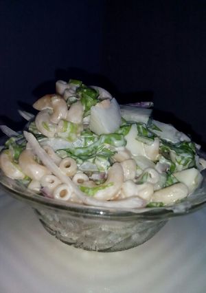 A picture of Macaroni salad.