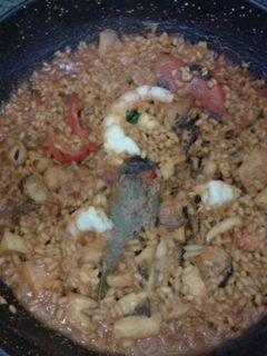Una foto de Arroz meloso con chopos