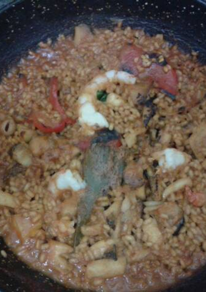 Una foto de Arroz meloso con chopos