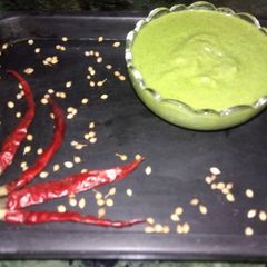 Pudina curd chutney A picture of Pudina curd chutney.