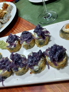 Una foto de Sushi de langostinos caliente