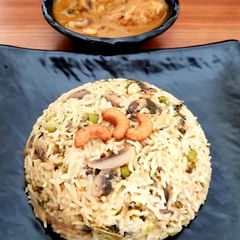 Mushroom Biryani A picture of Mushroom Biryani.