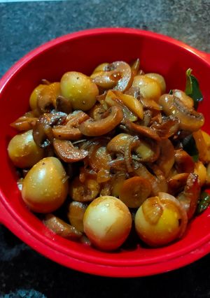 Foto resep Jamur telur puyuh tumis teriyaki