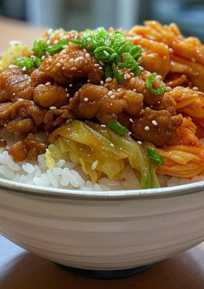 A picture of Korean Stir-Fried Pork.
