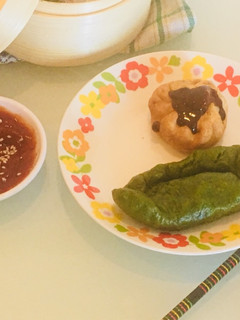 A picture of Momos..two ways.