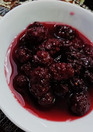 عکسی از دستور کمپوت شاه توت👌😍