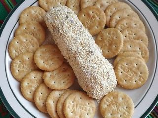 Botana de champiñones y queso crema