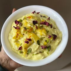 A picture of Custard Apple { Sitaphal } Shrikhand.
