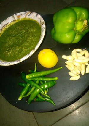 A picture of Capsicum chutney.