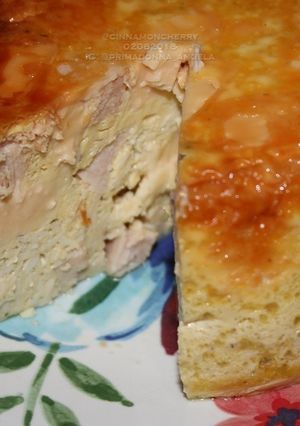 A picture of Farmer Breakfast Casserole (Thick Omelette in Slow Cooker).