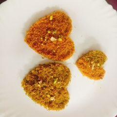Vermicelli sweet papdi A picture of Vermicelli sweet papdi.