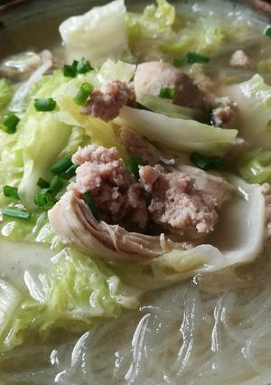 รูปของ แกงจืดวุ้นเส้นผักกาดขาว