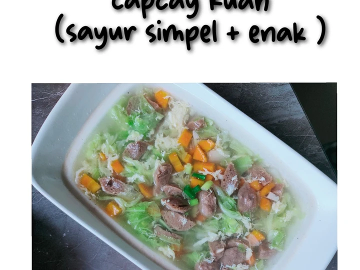 Langkah Gampang Menyiapkan Resep Capcay Kuah / Sop bakso simpel 🤤 yang  Bikin Ketagihan Anti Ribet, Menggugah Selera