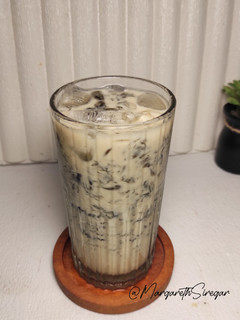 Foto resep Roasted Milk Tea With Grass Jelly