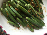 Okra stuffed with spices and Besan